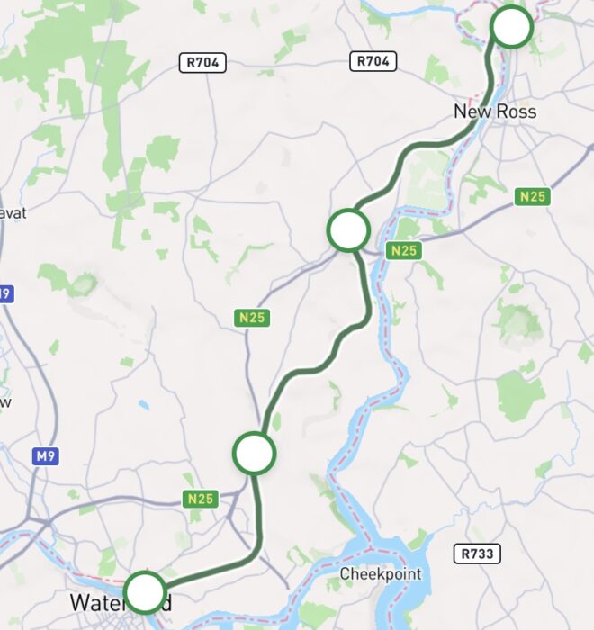 Map of South East Greenway