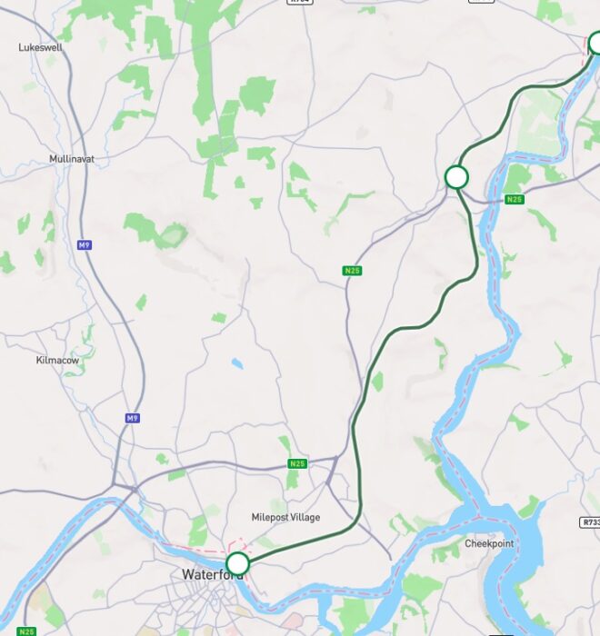 Map of South East Greenway