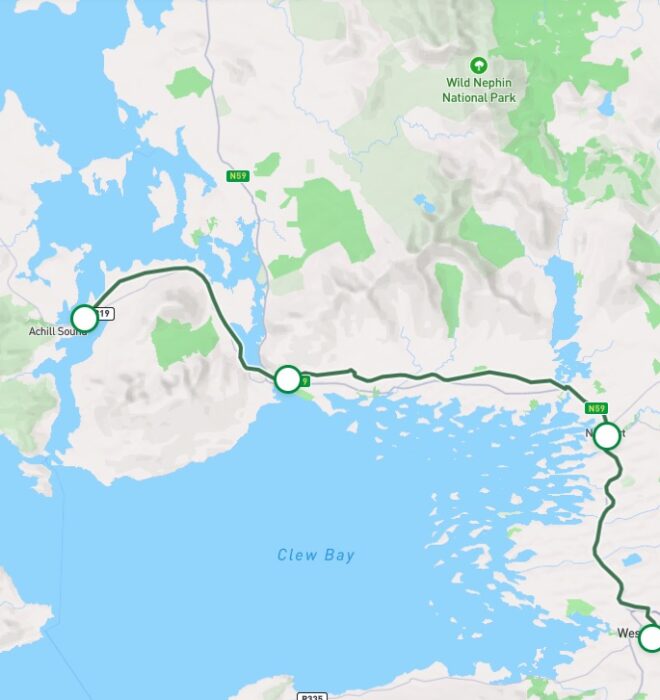 Map of Great Western Greenway