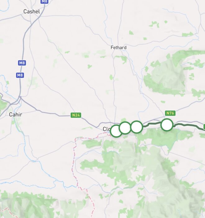 Map of Suir Blueway Greenway