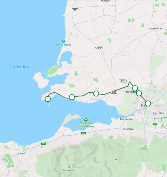 Map of Tralee – Fenit Greenway